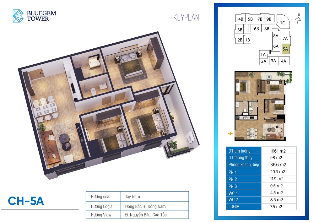 VFLINVEST - Tư Vấn Đầu Tư BĐS Cao Cấp Chuyên Nghiệp & Hiệu Quả Nhất Bluegem tower thanh tri 6