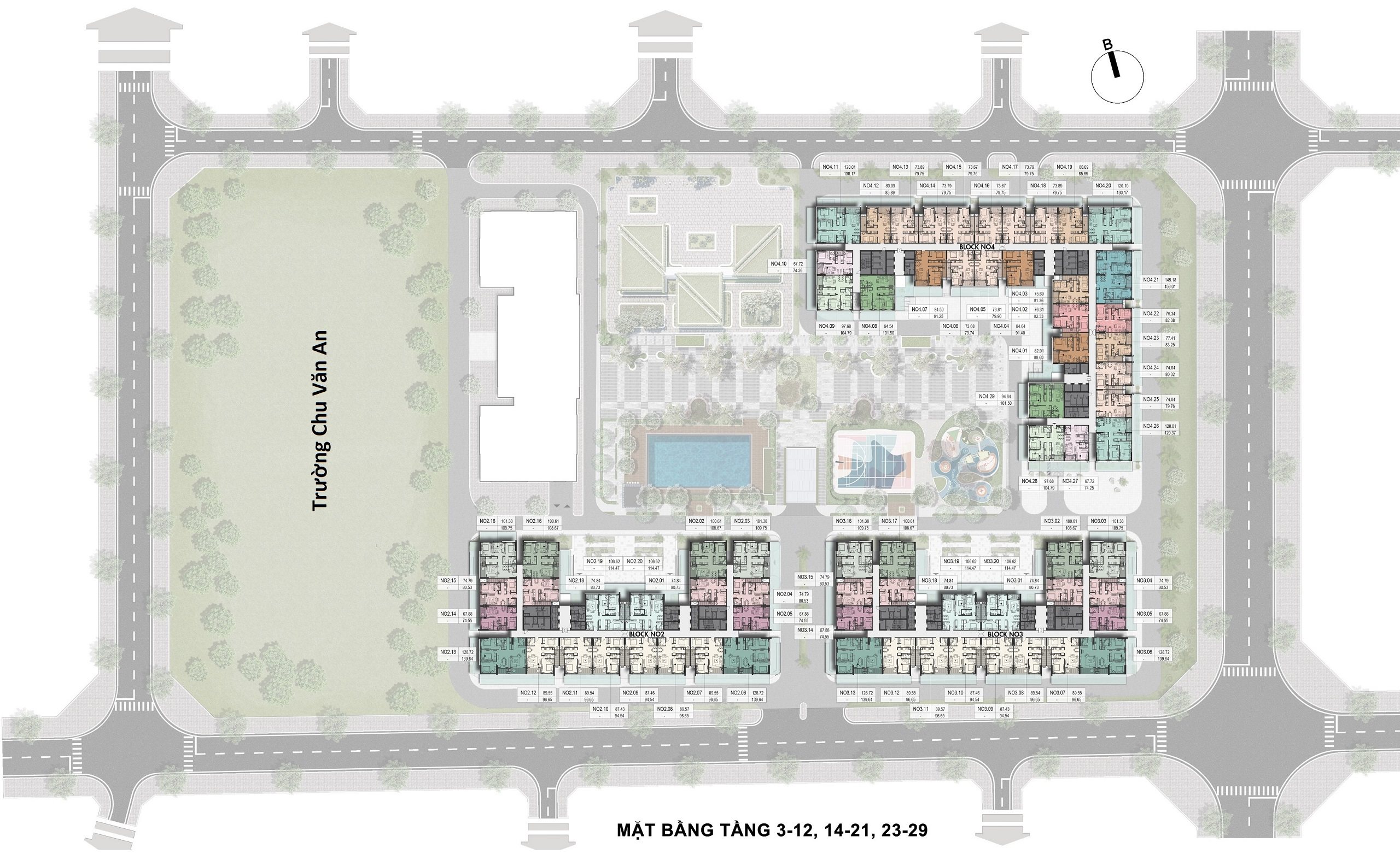 Hà Nội Melody Residences 4 VFLINVEST - Tư Vấn Đầu Tư BĐS Cao Cấp Chuyên Nghiệp & Hiệu Quả Nhất mat bang tong the hanoi melody linh dam