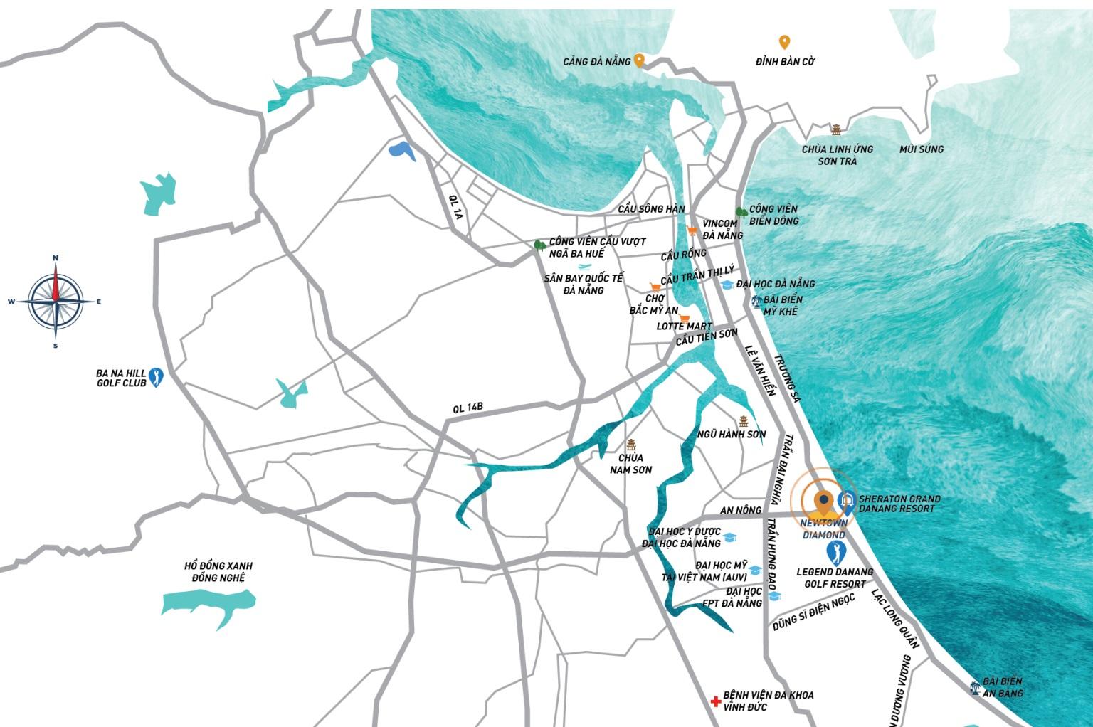 Biệt thự Newtown Legend https://vflinvest.com 3 Vị trí Biệt thự Newtown Legend đà nẵng