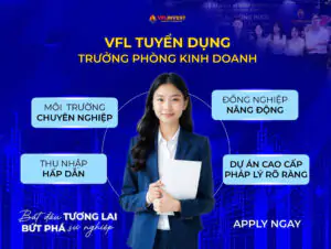 Tuyển Trưởng Bộ Phận Kinh Doanh BĐS